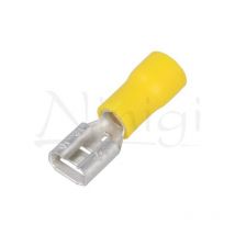 Terminal femelle Faston 6,3mm pré-isolé Jaune St-005/y