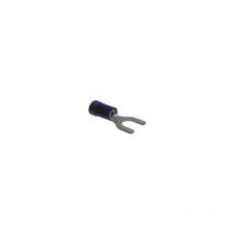 Xb Components - Terminal Horquilla 6,4mm Cable 1-2,63mm Preaislado Color azul