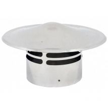 Silencieux c/chapeau en acier inoxydable dn pellet d.10