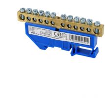 Terminale guida din - 1 modulo - Installazione su guida TH35 - Tensione di isolamento 500V - Blu