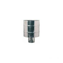Cappello antivento fumaiolo stufa pellet acciaio inox canna fumaria d 130mm
