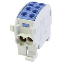 HoraeTec 080210-1-3 Terminale ramo principale Ottone, pa Grigio (ral 7035), Azzurro 1 polo 125 a 690 v Tipo di condutto