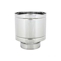 Terminale scarico a botte maschio acciaio inox 304 cm 12 h.cm 22 Zincogroup