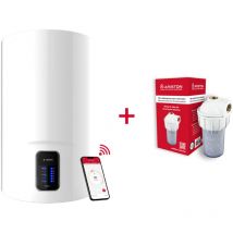 Ariston Group - Termo eléctrico, Ariston, Lydos Wifi 50 litros + Filtro Antical, Clase Energetica b