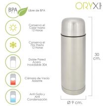 Termo liquidos, capacidad de 750 ml. libre bpa, acero inoxidable, antigoteo