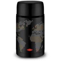 Oroley Thermos Monde Noir 1000 Ml Pour Aliments