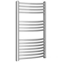 Inbagno - Termoarredo bagno scaldasalviette 45x80 cromo curvo interasse 40 cm