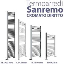 Lazzarini - Termoarredo sanremo Cromato dritto h. 690 x l. 550 x Interasse 500 386489
