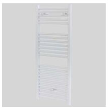 Termoarredo Scalda Salviette Mod. San Remo Bianco Diritto - H 1230 L 450 Mm