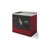 Evacalr - Termococina Eva Calòr Pellet Con Horno Estándar isotta 901693300 Acabado Rojo