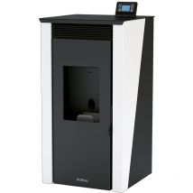 Boreal - bricosol termoestufa de pellet 16 kw marfil