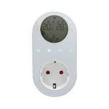 Termoregolatore WIFi Beca Digitale a Presa 16A con Sonda Bianco