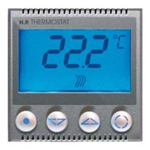 Termostato AVE Allumia Sistema 44 con display 230V 443085SW