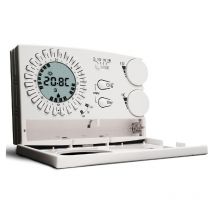 Perry - Cronotermostato mural blanco con pilas 1CRCR309/S