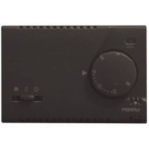 Perry - Termostato de pared negro alimentación 230V 1TITE303/MC