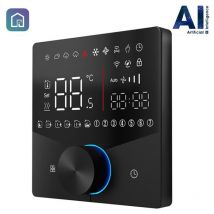Termostato Smart WiFi Beca BHT-009GBLW-AI con Intelligenza Artificiale Nero