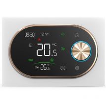 Termostato Smart WiFi Beca BHT-9000GBLW Expert4house Edition Bianco e Gold