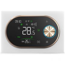 Termostato Smart Zigbee Beca BAC-9000ELZB Expert4house Edition Bianco e Gold