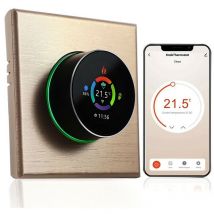 Termostato WiFi Beca BAC-7000ELW con Manopola Gold - Gold