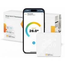 Termostato WiFi intelligente, Termostato Caldaia, Crono Termostato digita, Termostato da Parete, Compatibile con Apple HomeKit, Alexa e Google