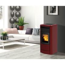 Italiana Camini - Termostufa a pellet - Layma Evo 18KW Colore:: Bordeaux