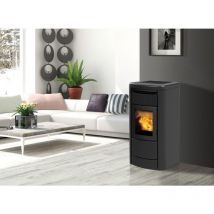Italiana Camini - Termostufa a pellet - Layma Evo 18KW Colore:: Grigio scuro