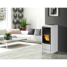 Italiana Camini - Termostufa a pellet - Layma Evo 18KW Colore:: Bianco Opaco