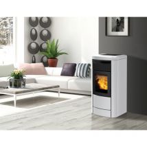Italiana Camini - Termostufa a pellet - Layma Evo 22KW Colore:: Bianco Opaco
