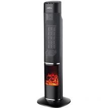 Fabrilamp - Termoventilador Vert.ceramico 2000w Negro C/remoto 3funciones antivuelco 78,3x24,6x24,5