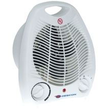 Radiateur soufflant 1000/2000W – Plomberie chauffage – 3 modes de flux d'air, thermostat, protection contre la surchauffe – DESCON