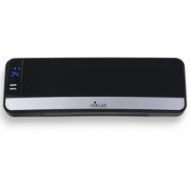 Termoventilatore a parete elettrico con erogatore ceramico e telecomando 2000W ptc Niklas Split Elegant - Black