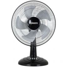Termozeta - TZAZ05 – Thermozeta Ventilateur de table 36 cm – 5 pales en gris – Couleur noire
