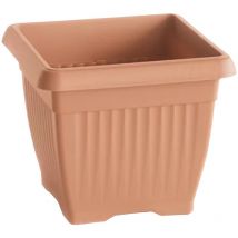 Pot de fleur carré Terra 15x15x13 cm en plastique Terre cuite - Prosperplast