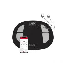 Les Tendances - 14853-Impédancemètre connecté -180 kg-8 utilisateurs-Corporelle et IMC-Plateau verre - terraillon