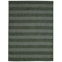 Hellin - terrain lignes - Tapis intérieur-extérieur aspect jute motif lignes vert 133x170