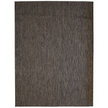 Thedecofactory - terrain uni - Tapis intérieur-extérieur aspect jute marron 133x170