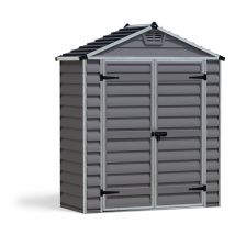 Canopia Kunststoff Gerätehaus Skylight 63 Grau 90x185x217 cm - Palram