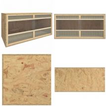 Terrarium Bois d'ingénierie 100x47x47 cm - Terrarium Reptile - Terrarium Animal - Abri Reptile - Habitat Reptile - Caisse Reptile - Home & Living