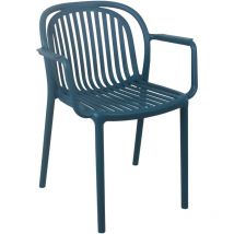 Entenblauer Terrassensessel
