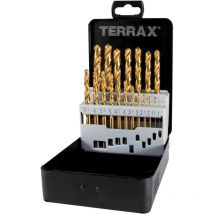 Ruko - terrax A250215T - Jeu de forets din 338 Type n HSS-TiN rectifié 25 pièces