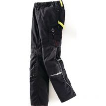 Pantalon à ceinture Workwear taille 56 noir/limette 65 % pes / 35 % co