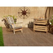 Terraza porcelánico efecto Madera Clara - 1 baldosa