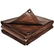 140 g/m2 braune Gartenplane Braun 3 x 5 - Terre Jardin