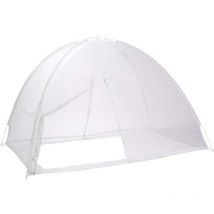 TERRE JARDIN - Moskitonetz mit Kuppel "Popup" für das Bett Weiß 200 x 125