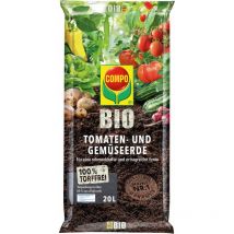 Terreau pour tomates et légumes sans tourbe 20 l Compo bio