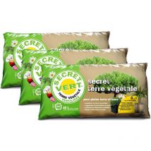 Secret Vert - Terrreau bio secret terre végétale 40 litres (lot de 3)