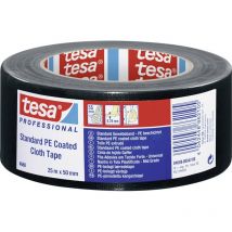 04688-00042-00 Bande de réparation Professional noir (l x l) 25 m x 50 mm 1 pc(s) - Tesa
