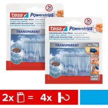 Powerstrips Crochet adhésif large transparent Contenu: 4 pc(s) - Tesa