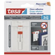 Tesa - Clou Adhésif Réglable Sms Jusqu'à 2kg Mur Peint