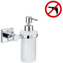 Tesa - Hukk Soap dispenser, chromed metal, easy installation without drilling (40255-00000-00)